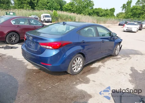 2015 Hyundai Elantra Se из США, поврежденный, VIN 5NPDH4AE9FH583692